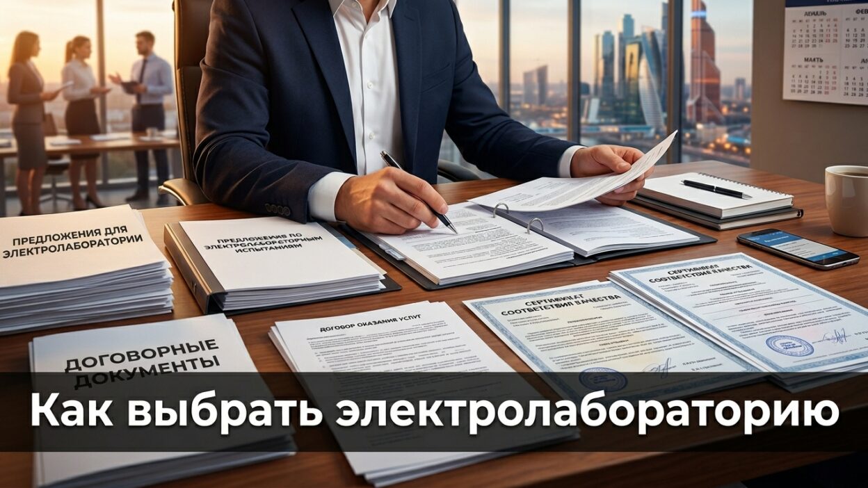 Руководитель сравнивает коммерческие предложения от электролабораторий и выбирает подрядчика — ЭлектроЗамер