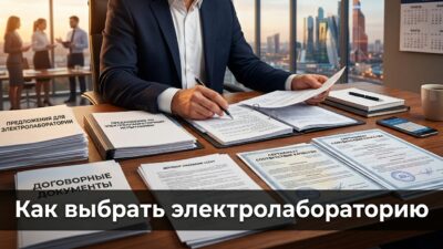 Руководитель сравнивает коммерческие предложения от электролабораторий и выбирает подрядчика — ЭлектроЗамер